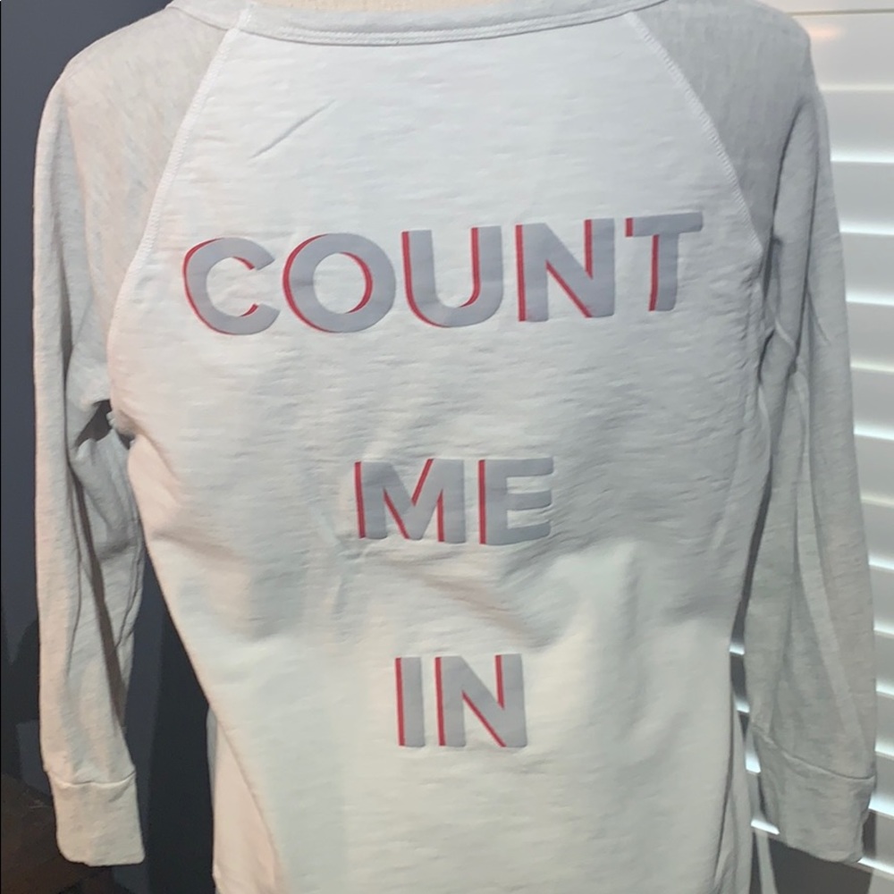 Sz S Peloton Raglan Jersey “Count Me In” On Back